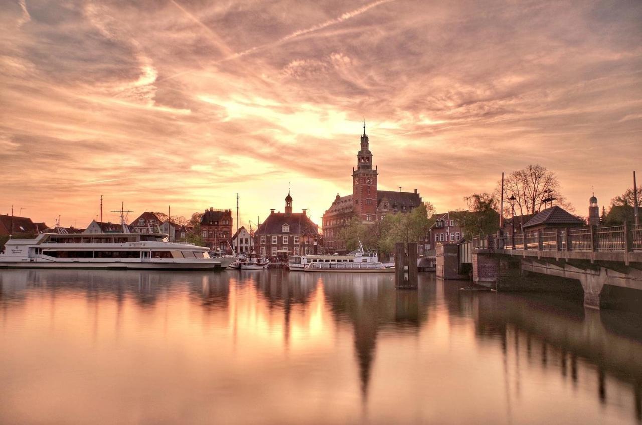 Hafenblick Appartement Leer Esterno foto